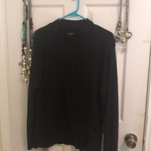 Plus size black turtleneck